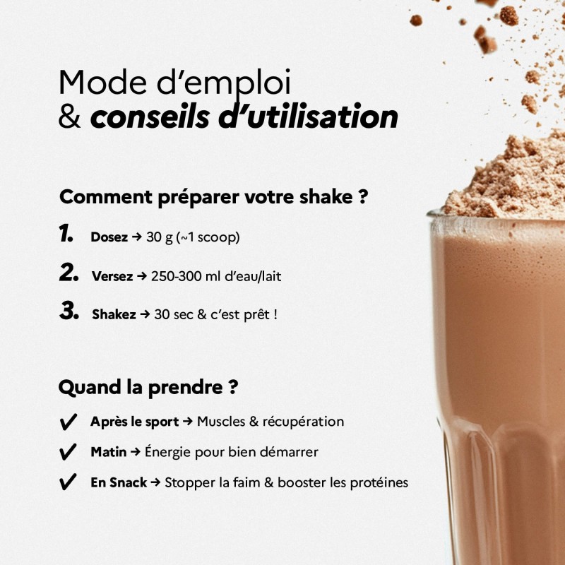 NITROPERF - Whey Isolate Native - Conseils d'utilisations