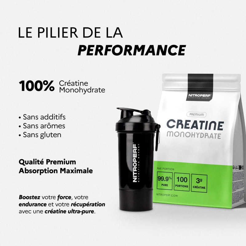 Créatine Monohydrate - NITROPERF - Performance