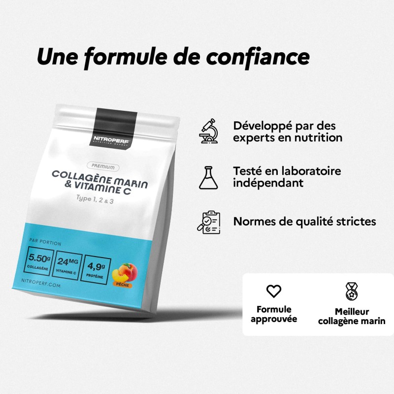 Collagène Marin & Vitamine C - NITROPERF - Formule de Confiance