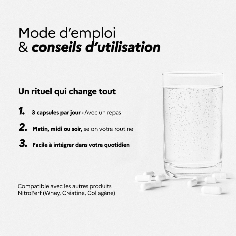 Omega 3 - NITROPERF - Conseils d'utilisations
