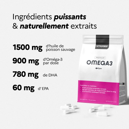 Omega 3 - NITROPERF - Ingrédients Puissants